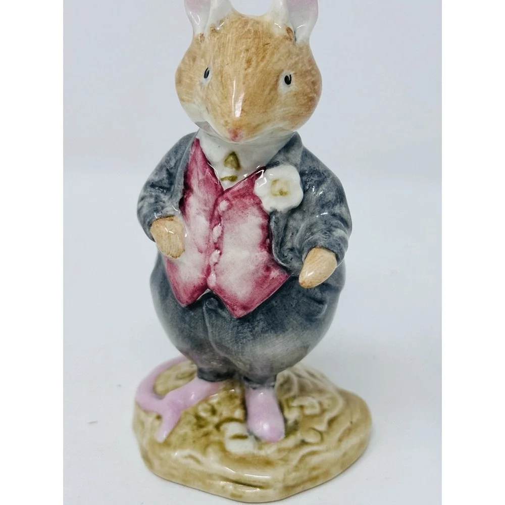 ROYAL DOULTON Poppy Eyebright & Dusty Dogwood Brambly Hedge Mice Figurines